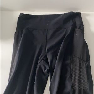 High waisted mesh detail leggings